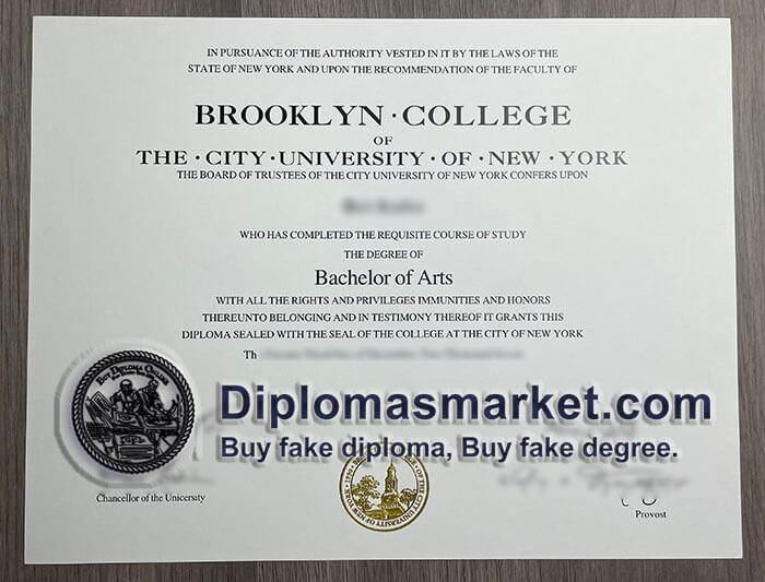 Buy CUNY Brooklyn College diploma, buy Brooklyn College degree online.