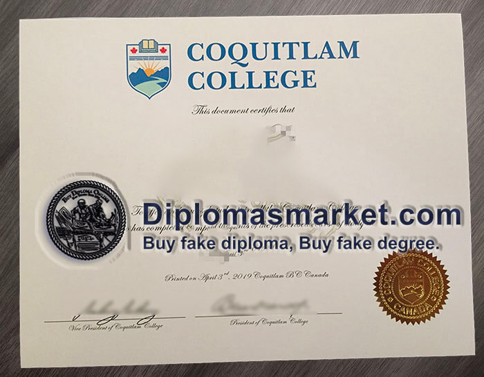 fake Coquitlam College diploma, buy Coquitlam College degree online.