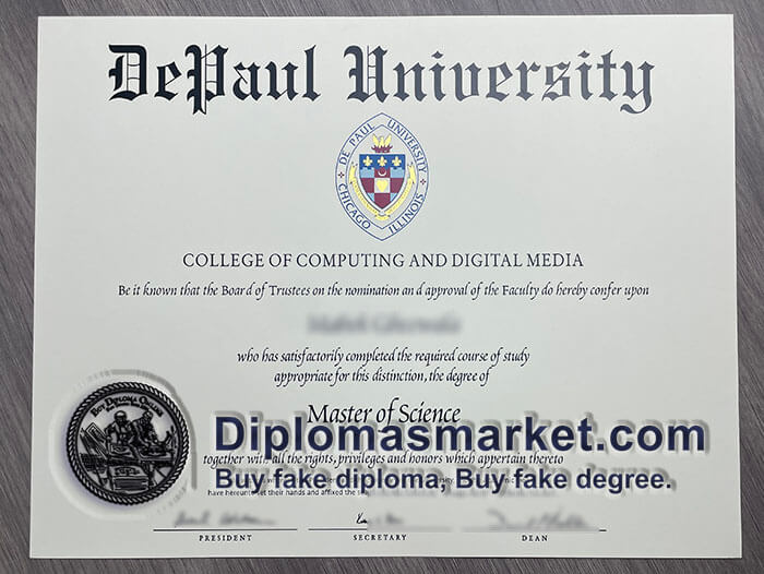 fake diploma, DePaul University degree. buy diploma.
