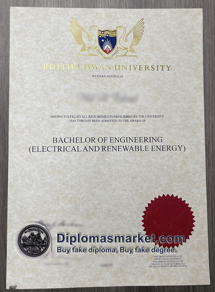 fake Edith Cowan University diploma, buy ECU fake degree.