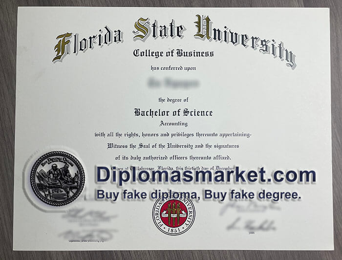 Buy Florida State University diploma, buy Florida State University degree, fake FSU diploma.