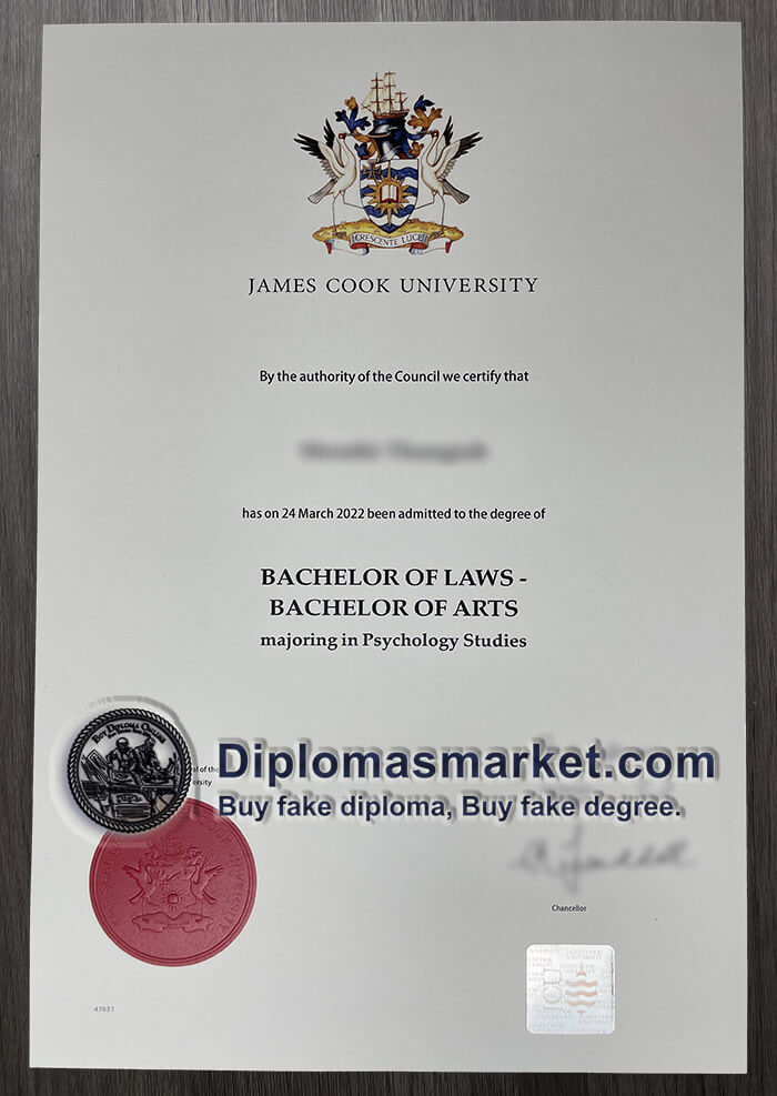 Buy James Cook University diploma, buy JCU fake diploma.