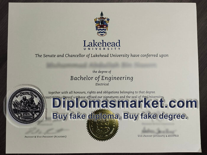 How to buy Lakehead University fake diploma? fake Lakehead University degree.