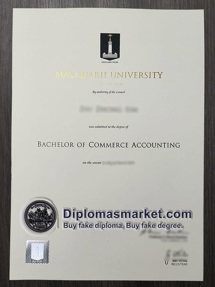 Fake Macquarie University diploma, buy Macquarie University degree online.