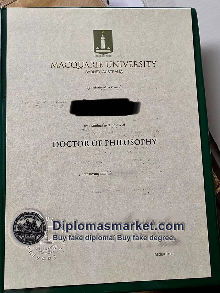Fake Macquarie University diploma, buy Macquarie University degree online.