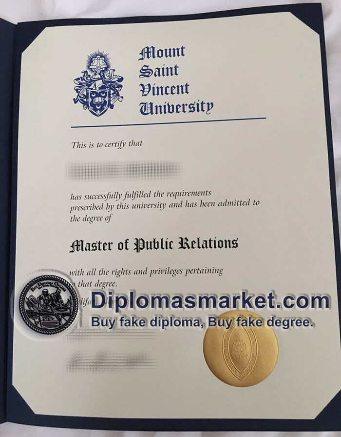 MSVU diploma, buy Mount Saint Vincent University degree online.