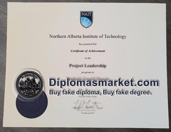 Buy NAIT diploma, order Northern Alberta Institute of Technology degree.