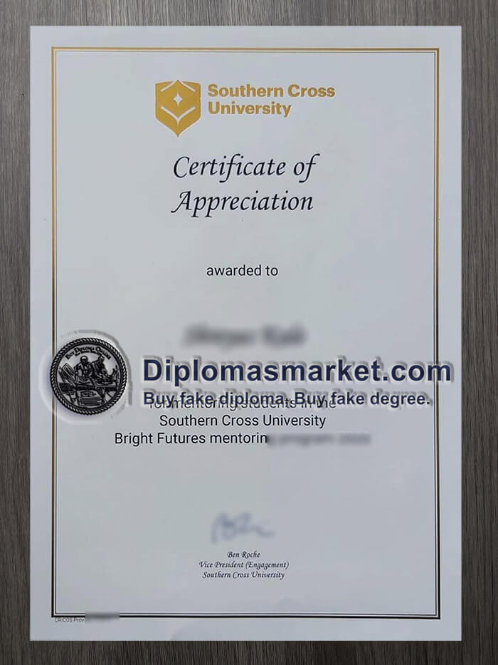 Order Southern Cross University diploma, buy SCU fake degree.