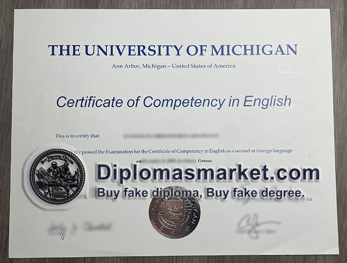 How to buy University of Michigan fake diploma? UMich diploma
