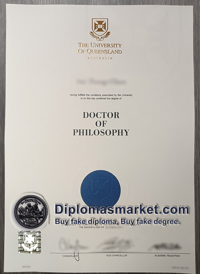 buy University of Queensland diploma, buy UQ fake degree.