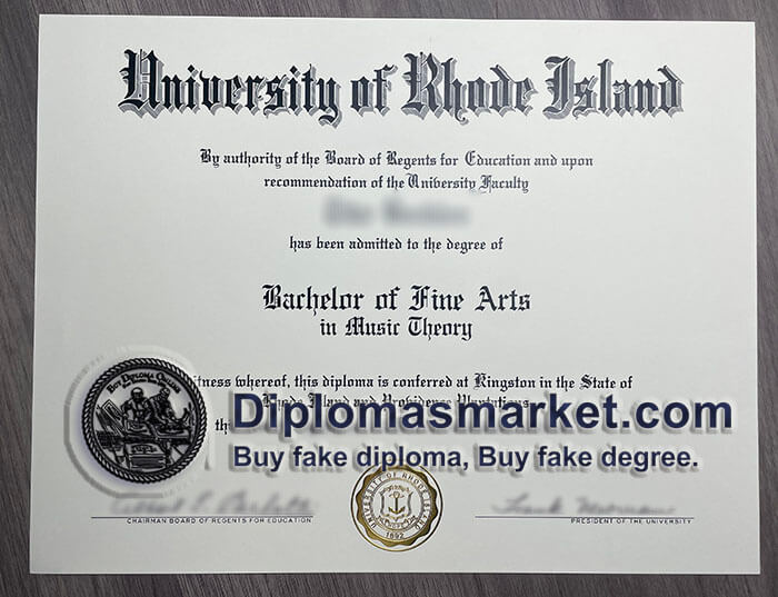 Fake University of Rhode Island diploma, buy URI degree.