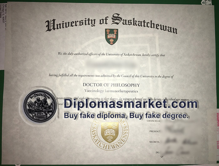 Fake University of Saskatchewan diploma, buy University of Saskatchewan degree online.