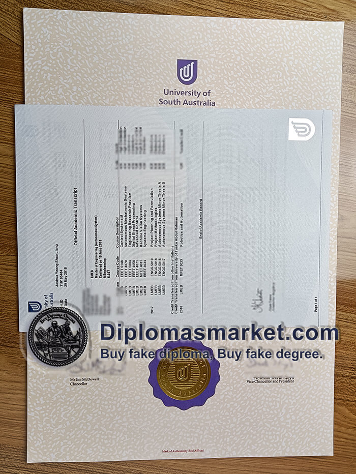 fake University of South Australia diploma, buy fake degree online.