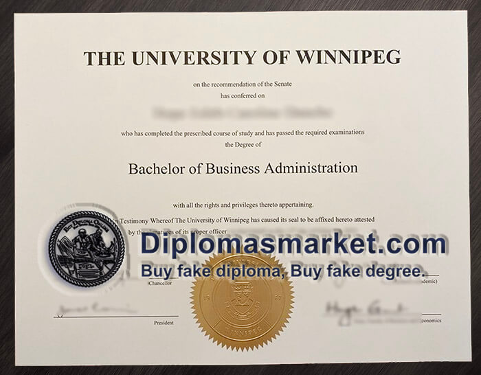 Where to order University of Winnipeg diploma? buy fake degree online.
