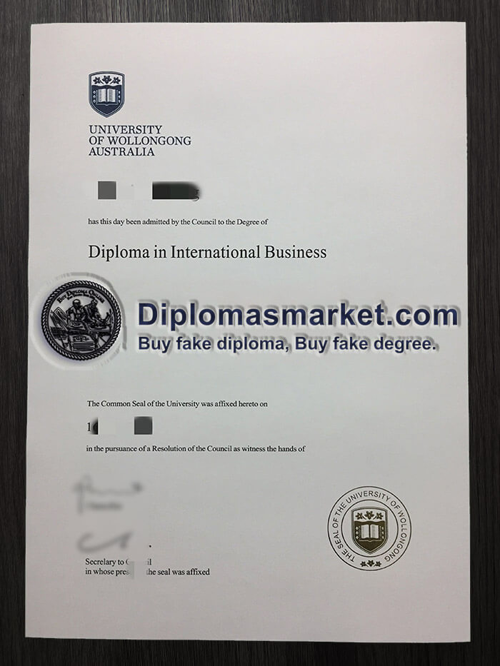 buy University of Wollongong diploma. fake UOW diploma.