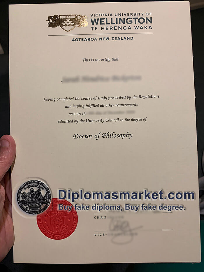 fake Victoria University of Wellington diploma, buy VUW fake degree.
