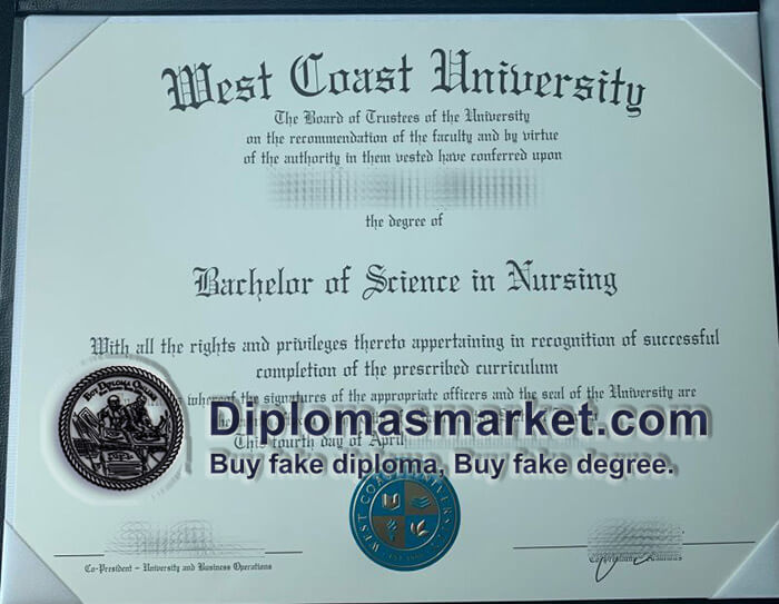 West Coast University degree, WCU diploma, buy fake degree online.
