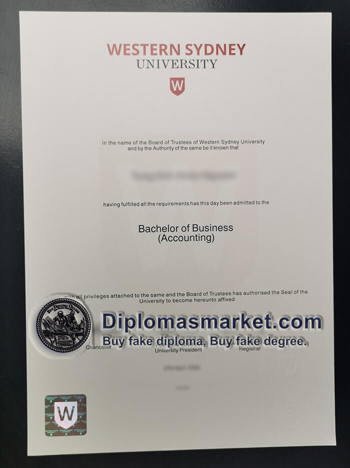 Buy Western Sydney University diploma, buy Western Sydney University degree.