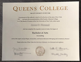 How much does it cost to buy a Queens College diploma?