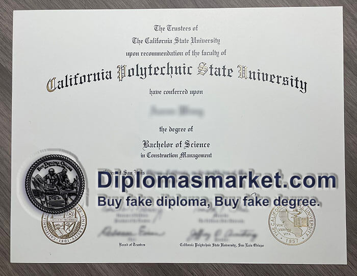 Order Cal Poly diploma, Cal Poly degree.