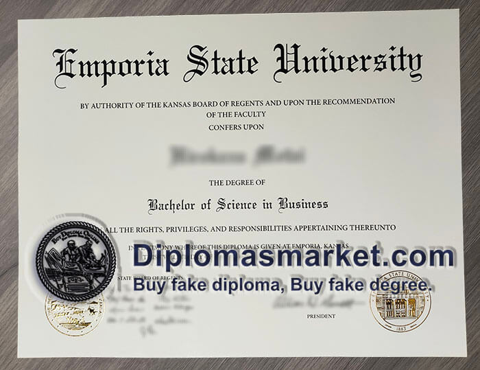 How to buy Emporia State University fake diploma? buy ESU fake degree.