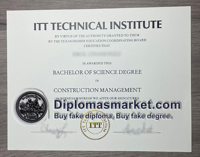 Where to buy ITT Technical Institute fake certificate? buy ITT fake degree online.