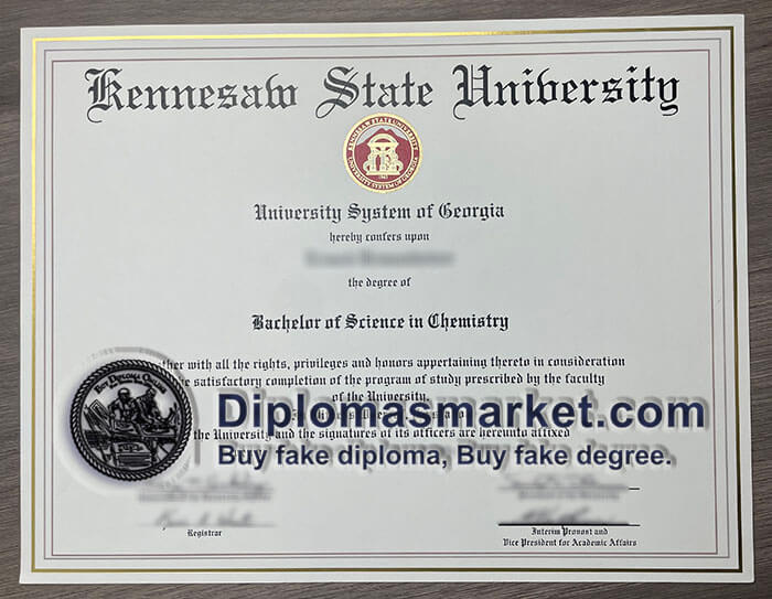 Where to buy Kennesaw State University diploma? buy KSU fake degree.