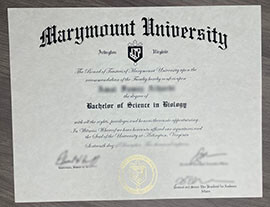 Can I Order Fake Marymount University Diploma?