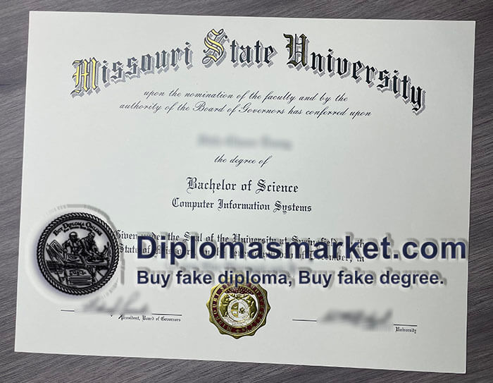 Buy Missouri State University diploma.