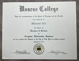 Can I order Monroe College Diploma Online?