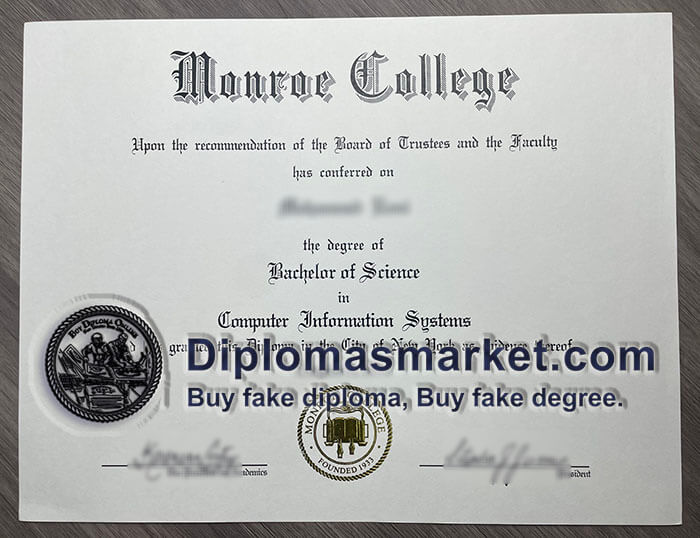 Buy Monroe College degree, buy Monroe College diploma.