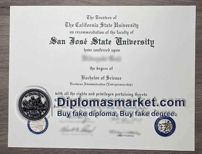 Buy fake diploma, buy San Diego State University degree online.