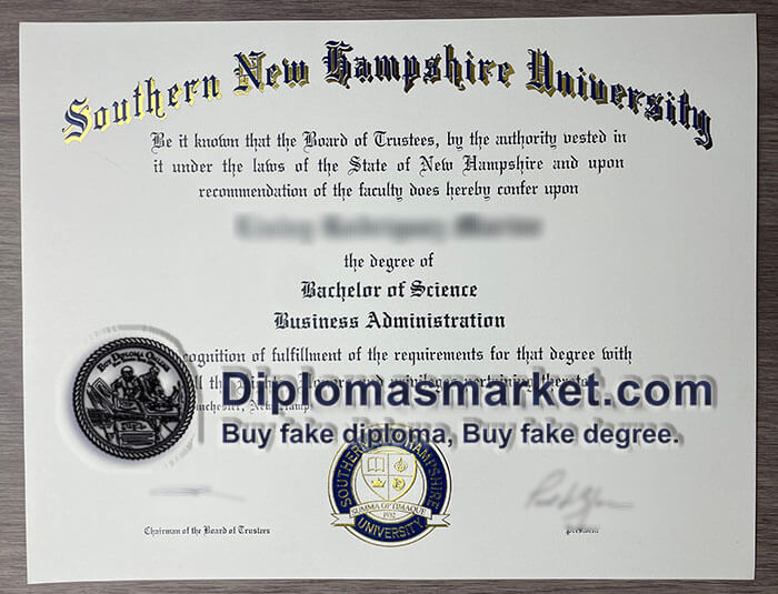 SNHU fake diploma, buy SNHU fake degree online.