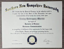 SNHU Diploma: Southern New Hampshire University