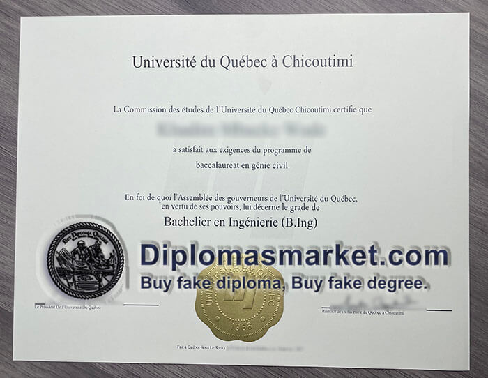 University of Quebec at Chicoutimi diploma, buy UQAC fake degree online.