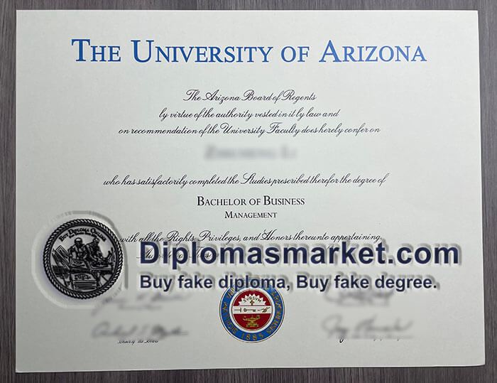 University of Arizona fake diploma
