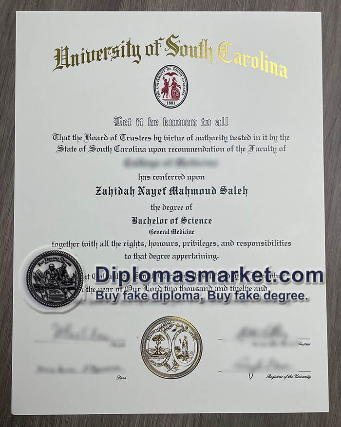 buy University of South Carolina diploma, buy USC fake degree online.