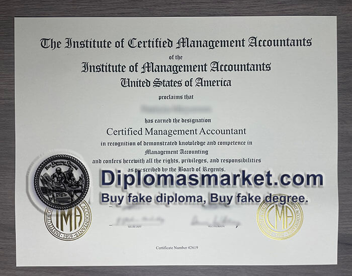 How to buy Certified Management Accountant certificate? buy CMA fake certificate online.