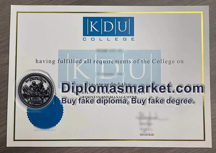 KDU College diploma, where to buy KDU College degree?