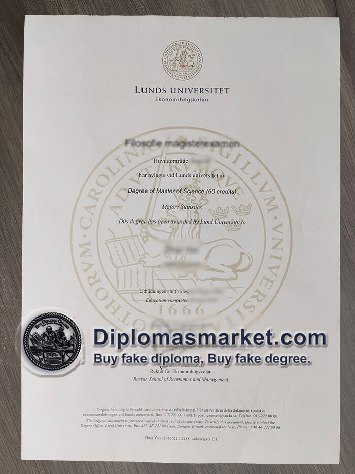 Where to buy Lunds University diploma? buy Lunds University degree online.