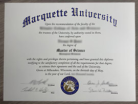 Buy High Quality Marquette University diploma online.