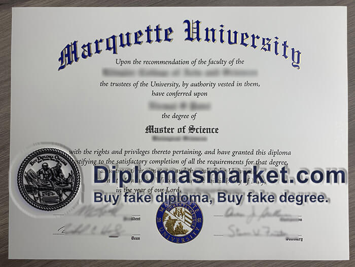 order Marquette University fake diploma, buy fake degree online.