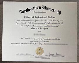 Buy Realistic Fake Northeastern University Diploma Online.