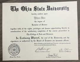 Realistic Fake Ohio State University Diploma Online.