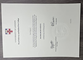 RHUL diploma, Royal Holloway and Bedford New College diploma.