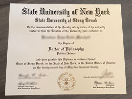 How long to order Fake Stony Brook University diploma?