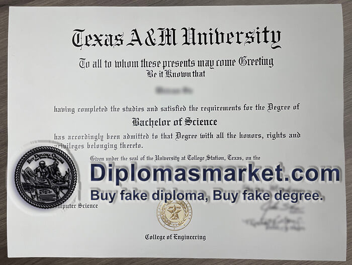 Order Texas A&M University diploma, fake Texas A&M University degree.