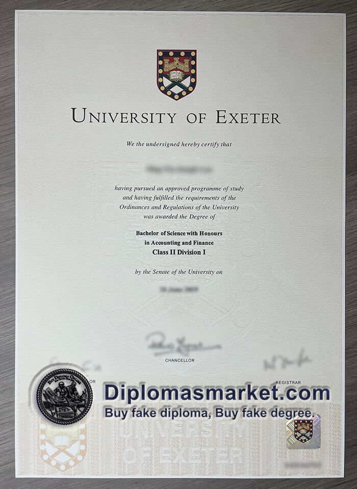 Buy University of Exeter diploma, buy University of Exeter degree online.