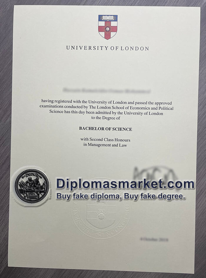 University of London diploma, buy UCL fake degree online.