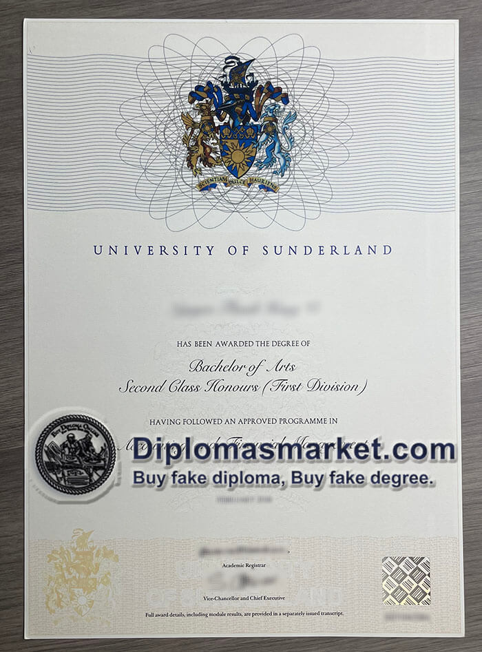 Buy University of Sunderland diploma, buy University of Sunderland degree, buy fake diploma online.
